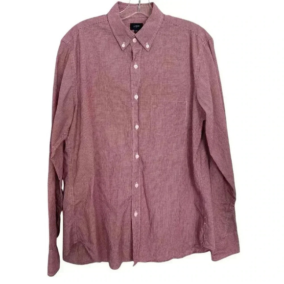J. Crew Gingham Men’s Button Down Shirt Size Medium - Picture 2 of 6